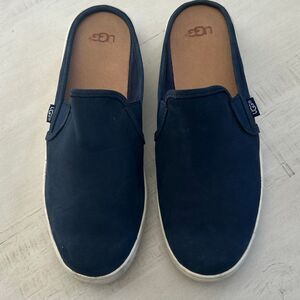 UGG Navy Suede Mules Size 9